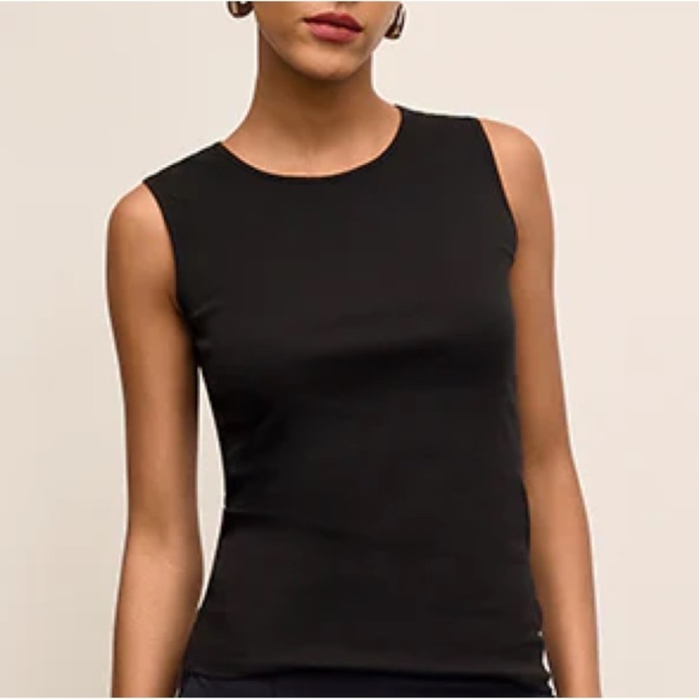 MM LaFleur NWT Paige Pima Cotton Ribbed Sleeveless Tank Size Medium